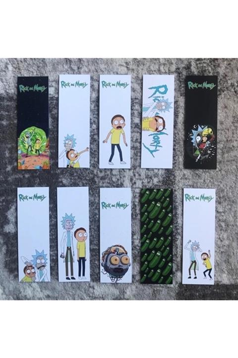 Paytak Moda Rick And Morty Film Dizi Kitap Ayraç Set Pytkayr40