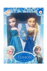 ELSA Frozen Ve Anna Karlar Ülkesi Ikili Oyuncak Et Bebek 15 Cm