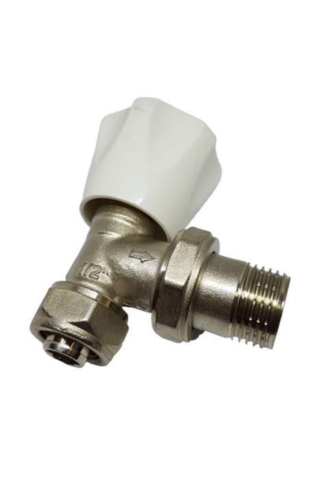 KALDE Köşe Radyatör Vanası Ağır Tip Pex 1/2\