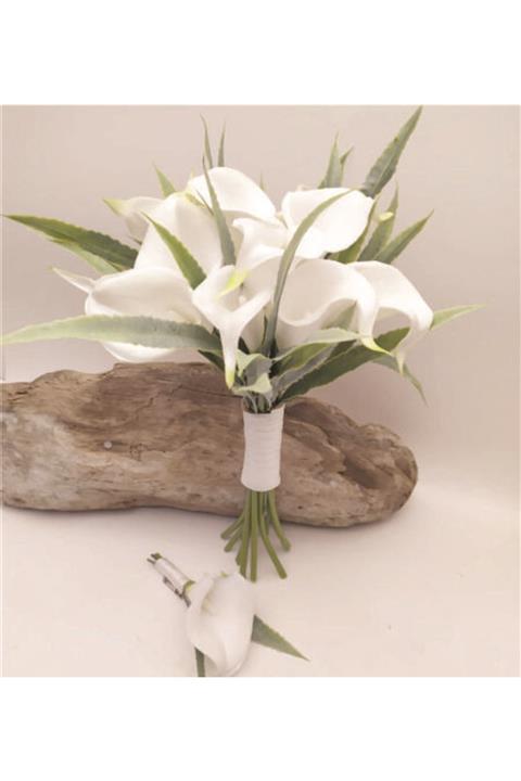 naciden Beyaz Gala Gelin Buketi