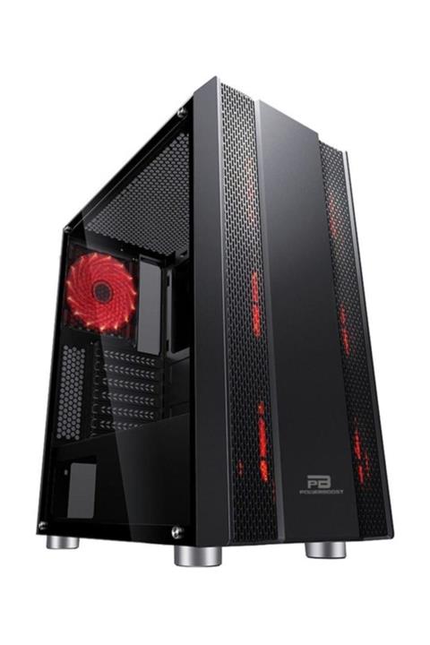 Power Boost Usb 3.0 Kırmızı Led Fan Mesh Panel Kasa Vk-g3403s 650w 80