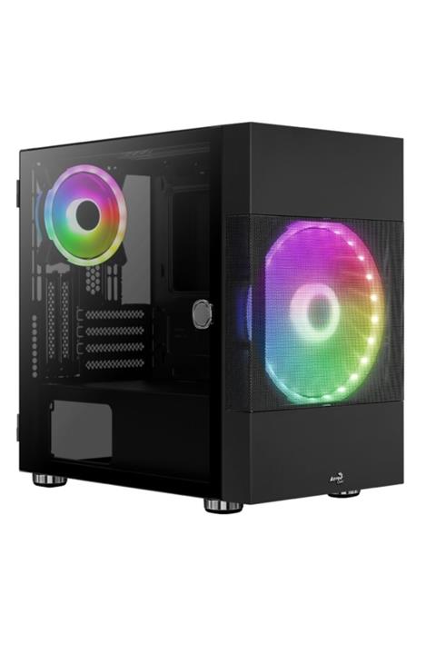 AEROCOOL Powersız Atomıc 2x Argb Fanlı Gamıng Mıd-tower Kasa