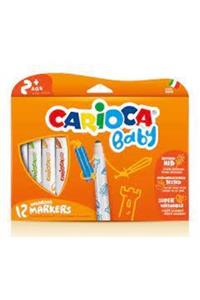 CARIOCA Jumbo Bebek Süper Yıkanabilir Keçeli Boya Kalemi 12 Li 42814