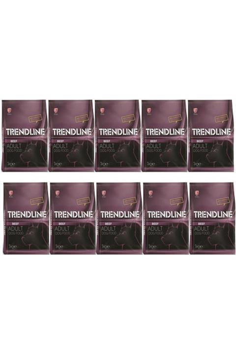 Trendline Biftekli Yetişkin Köpek Maması 1 Kg 10 Adet
