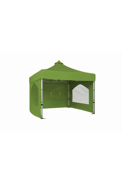 CLK Garden Clk 3x3 40mm Alüminyum Katlanabilir Tente 3 Kenar Kapalı 2 Camlı