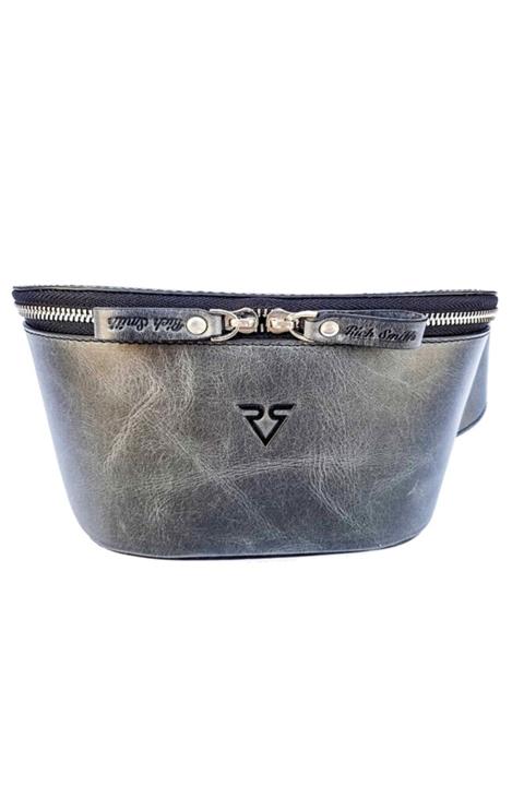 Rich Smith Copy Of Gerçek Deri Bel Çantası 5219 Gri Dumanlı