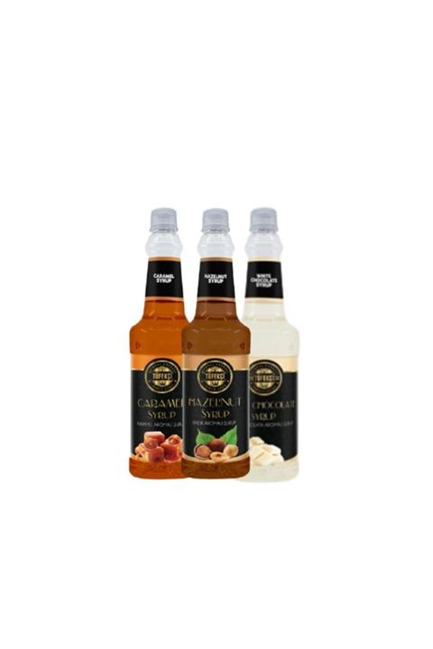 By Tüfekçi Karamel, Fındık Ve Beyaz Çikolata Şurubu 3 Lü Avantajlı Paket 3x750 Ml