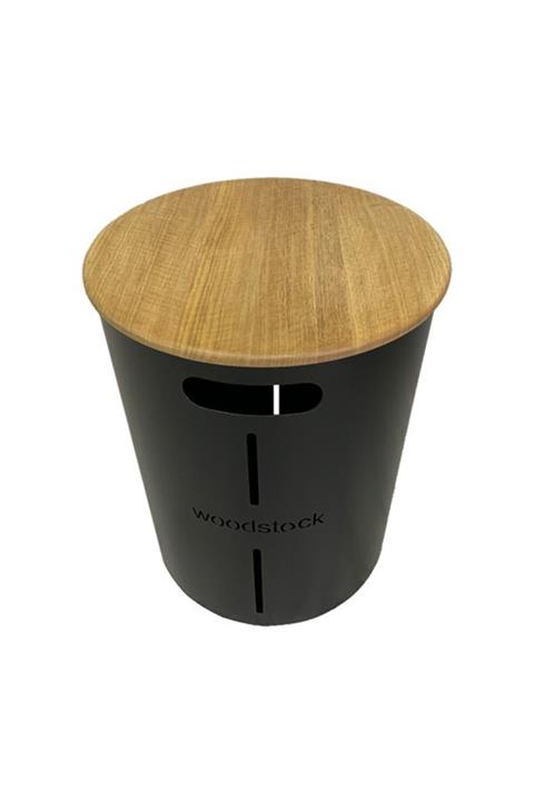 Eskimo Şömine Şömine Soba Odunluk Ve Tabure