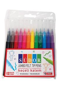 Südor Jumbo Keçeli Kalem 12 Renk Kk02