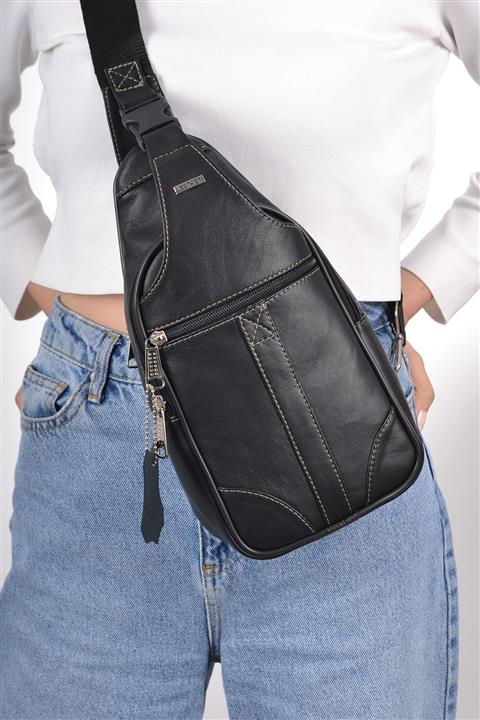 DERİLİA Çapraz Bel Çantası Hakiki Deri