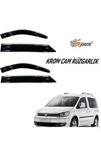 otodemir Cam Rüzgarlığı Krom - Volkswagen Caddy 2005-2012 Krom Cam Rüzgarlığı - Araba Krom Cam Rüzgarlık Seti