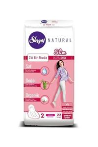 Sleepy Natural Slim Ekstra İnce Uzun 22 Adet Hijyenik Ped