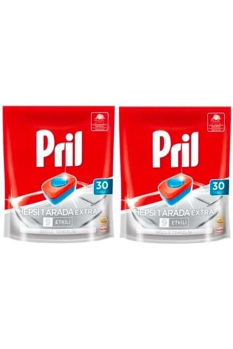 Pril Hepsi Bir Arada Extra Bulaşık Makinesi Deterjanı 2 X 30 Tablet