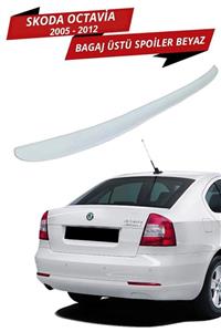 Otowinn Skoda Octavia 05-12 Bagaj Üstü Spoiler Beyaz