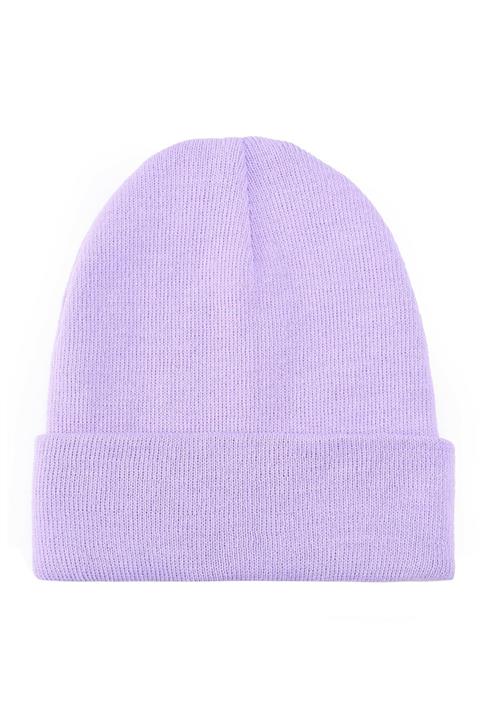 tuplepie Basic Bere Triko Şapka Sonbahar Kışlık Lila Unisex