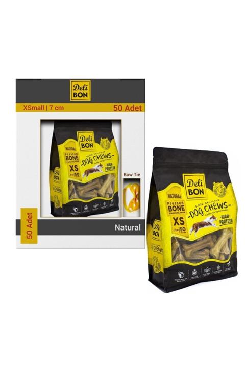 Delibon Doğal Deri Natural Pres Xs Köpek Kemiği 50x7 Cm