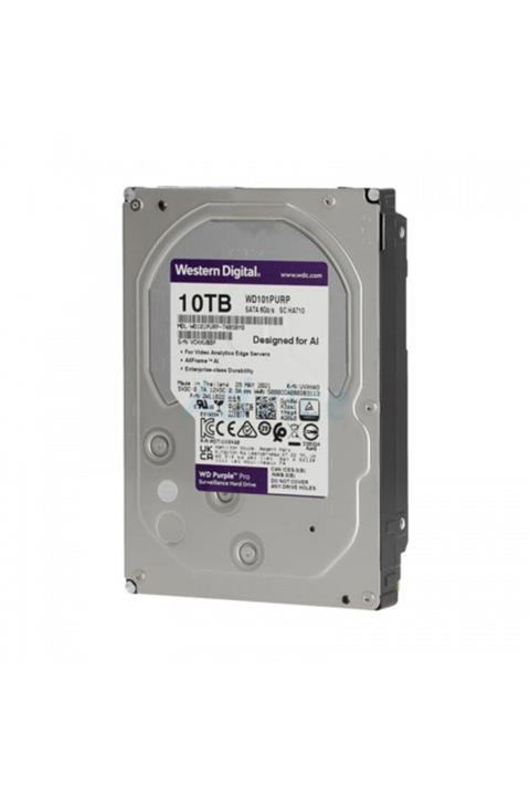 WESTERN DIGITAL Wd Purple Wd101purp 3,5&quot 10tb 256mb, 7200 Rpm, 724 Güvenlik Hdd