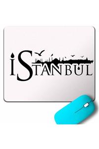 Kendim Seçtim Tipografik Istanbul Silüet Tasarım Martı Mouse Pad