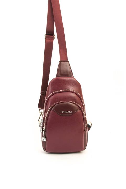 Silver Polo Sılver Polo Bordo Iki Bölmeli Kadın Bel Çantası Sp959