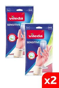 Vileda Sensitive Eldiven No 8 Orta Boy 2'li Paket