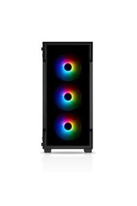 Corsair Corsaır Powersız Icue 220t Cc-9011190-ww 3x Rgb Fanlı Gamıng Mıd-tower Kasa