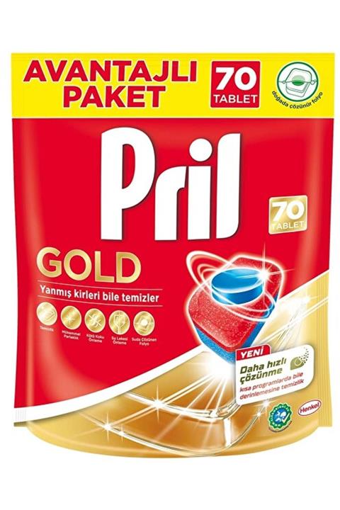 Pril Bulaşık Makinesi Deterjanı Gold 70 Tablet