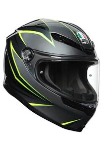 AGV K6 Kask Flash Grey Black Lime Kask