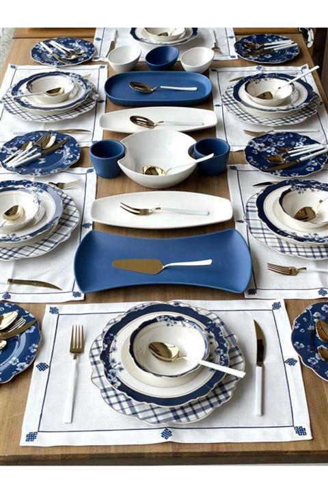 ROSSEV Spring Yemek Takımı 81 Parça 6 Kişilik