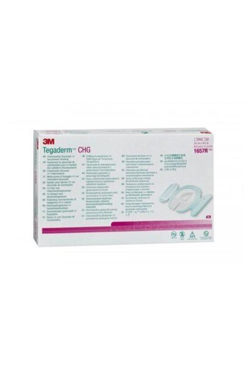 3M (4 ADET) Tegaderm Chg 1657r Şeffaf Film Yara Örtüsü Jelli 8,5cm X 11,5cm ( 4 Adet )