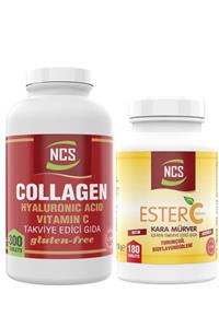 NCS Collagen Hyaluronic Acid 300 Tablet Ester C Vitamini 180 Tablet