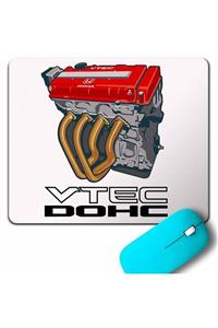 Kendim Seçtim Honda Vtec Dohc V-tec Logo Mouse Pad