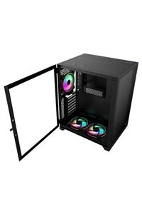 GamePower Warcry Compact Atx 3 * Argb Sessiz Fan Temper Cam Gaming Rgb Kontrolcüsü