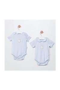 Funna Baby Grande Famiglia 2'li Body Set- Mavi