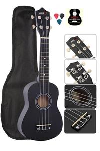 Midex Ukx-901 Bk Siyah Soprano Ukulele (METOD ÇANTA PENA)