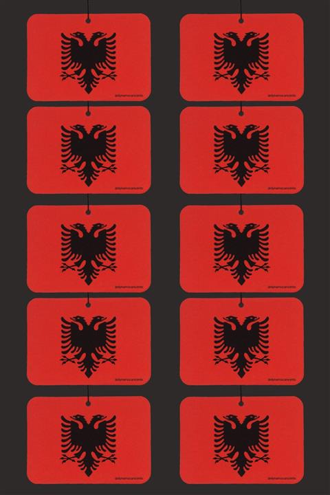 Dynamo Car Scents Arnavutluk Bayrağı Jeune Esanslı 10 Adet Ayna Kokusu