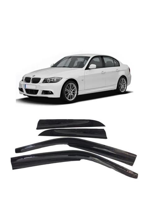 Araba Alışveriş Bmw Oto Aksesuar E90 2005-2012 Sportif Siyah Cam Rüzgarlık Seti