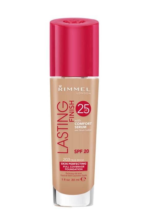 RIMMEL LONDON Fondöten - Lasting Finish Foundation 203 True Beige 30 ml 3607342191006