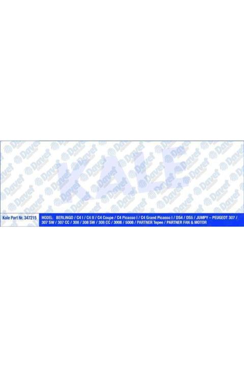 Parçafoni Fan Motoru Berlıngo-c4 I-ıı-ds4-ds5-jumpy-307-308-5008-partner