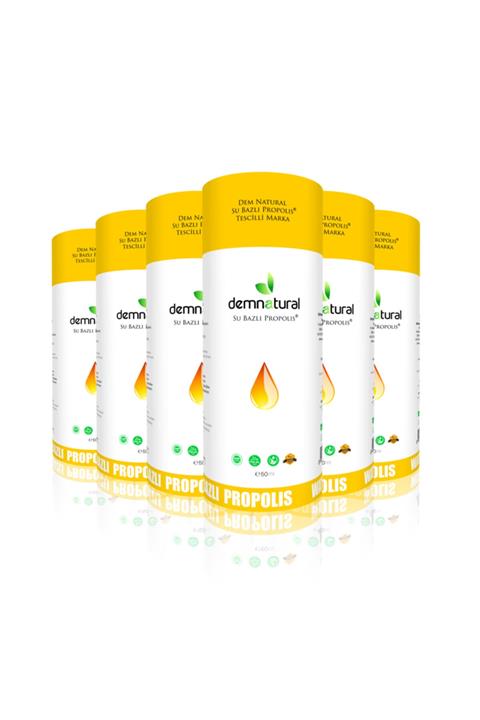 Dem Natural Demnatural Su Bazlı Propolis Damla 50ml Sertifikalı - 6 Adet