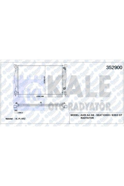 Parçafoni Su Radyatoru Audı A4-a6 2.0tfsı-2.0tdı 01-08 632x408x26 Al-pl-brz