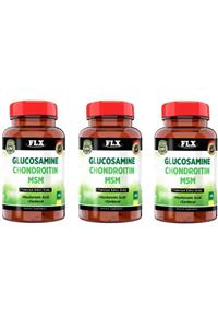 FLX Glucosamine Chondroitin Msm Hyaluronic Acid Zerdeçal 60 Tablet X 3 Kuru