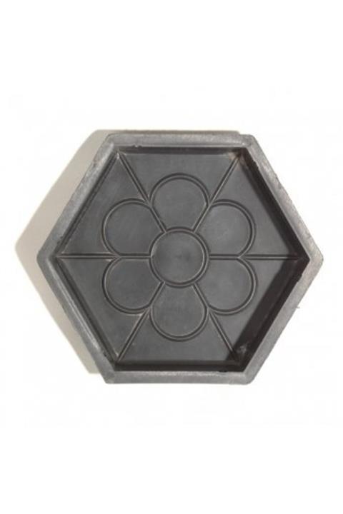 Sun Pigments Plastik Parke Taşı Kalıbı Tekli Desenli Altıgen 6 Cm (10 Ad)