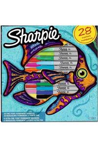 Sharpie Fıne Balık Keçeli Kalem Permanent Set 28'li 2061125