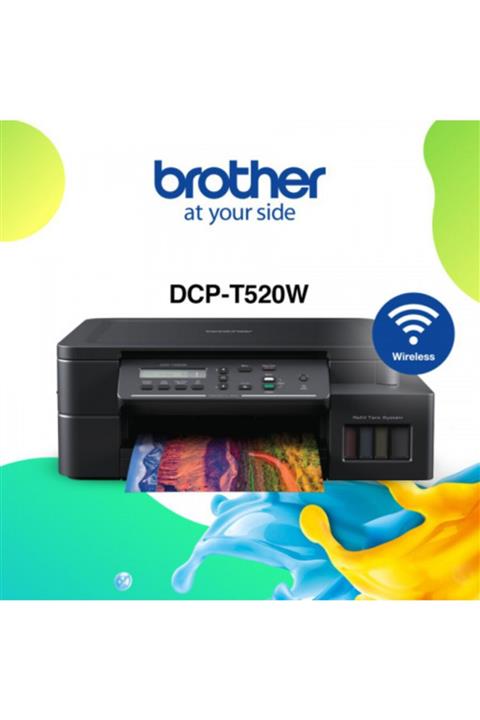 Brother Dcp-t520w Renkli Mürekkep Tanklı Yazıcı, Tarayıcı, Fotokopi, Wifi