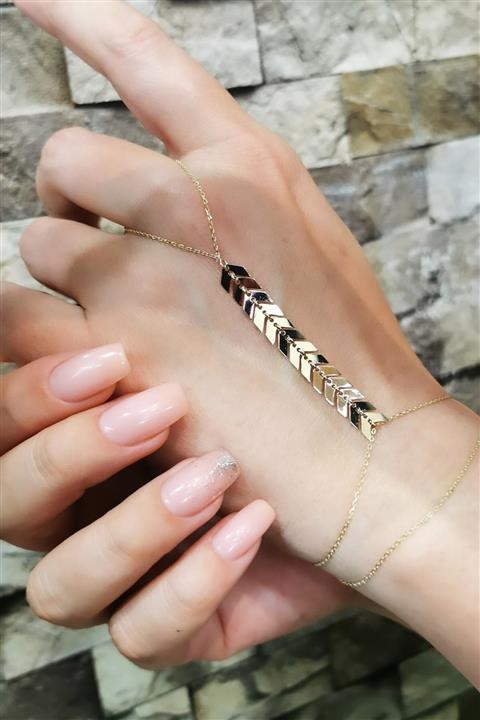 Utku Kuyumculuk Kadın Başak Tanesi Detaylı Altın Şahmeran