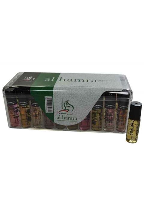 AKSA ESANS Al Hamra Metal 40' Lı Hac Ve Umre Hediyelik Esans 5 Cc 5 Adet