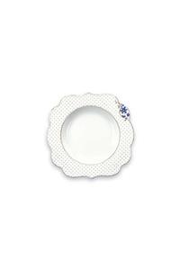 Pip Studio Royal Beyaz Altın Puantiyeli Çorba Tabağı 23,5 Cm