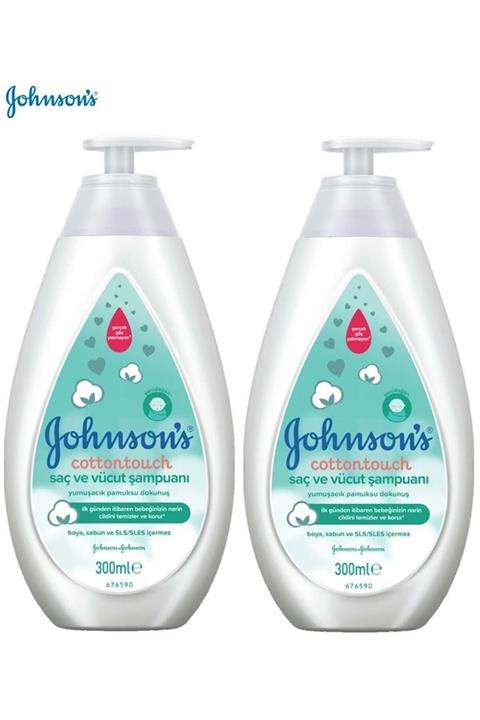 Johnson´s Baby Johnsons Baby Bebek Saç Ve Vücut Şampuanı 300ml 2 Li Set Cottontouch
