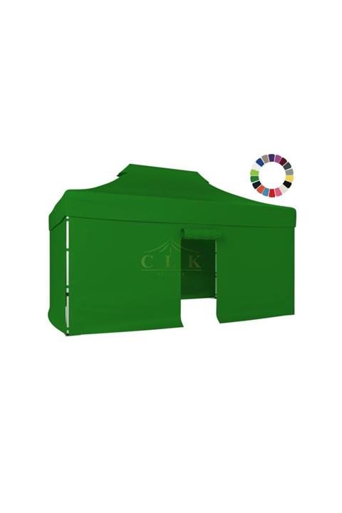 CLK Garden Clk 3x4,5 Katlanabilir Tente 30 Mm 3 Yan Kapalı 1 Kapılı
