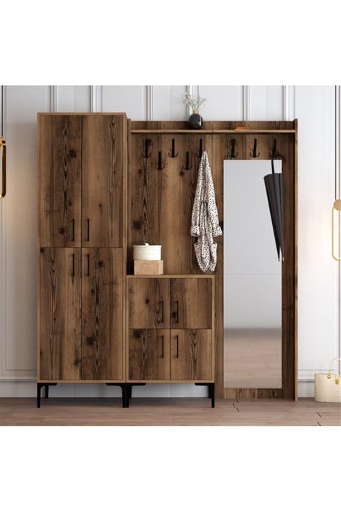 Variant Mobilya Variant Berlin Abc Portmanto - Ceviz / Ceviz